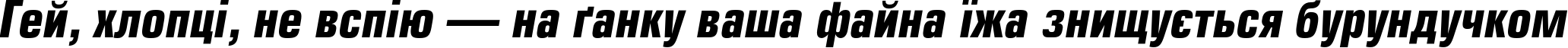 Пример написания шрифтом EuropeCond Bold Italic текста на украинском Пример написания шрифтом EuropeCond Bold Italic текста на украинском