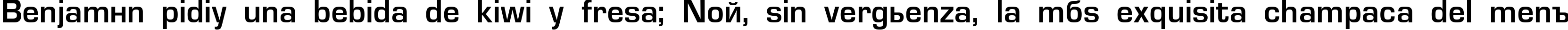 Пример написания шрифтом Evropa Bold текста на испанском Пример написания шрифтом Evropa Bold текста на испанском