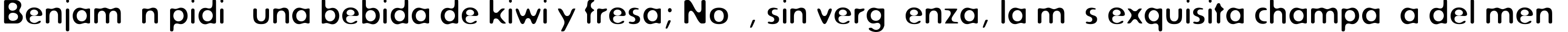 Пример написания шрифтом ExposureCOne текста на испанском Пример написания шрифтом ExposureCOne текста на испанском