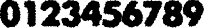 Пример написания цифр шрифтом ExposureCThreeRough Пример написания цифр шрифтом ExposureCThreeRough
