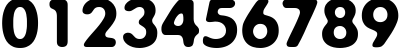 Пример написания цифр шрифтом ExposureCTwo Пример написания цифр шрифтом ExposureCTwo