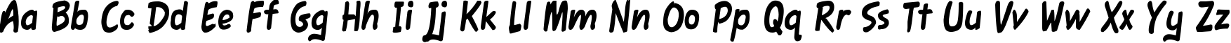 Пример написания английского алфавита шрифтом Fawn Script
