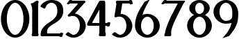 Пример написания цифр шрифтом Festival Bold Пример написания цифр шрифтом Festival Bold
