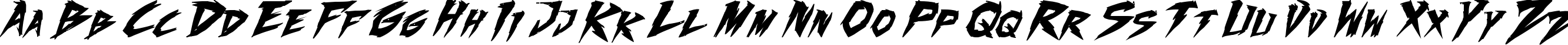 Пример написания английского алфавита шрифтом Fighting Spirit turbo Bold Italic Пример написания английского алфавита шрифтом Fighting Spirit turbo Bold Italic