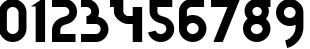 Пример написания цифр шрифтом Finchley