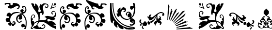 Пример написания цифр шрифтом FleurDesign Dingbats