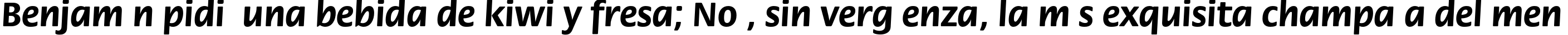 Пример написания шрифтом FloraC Bold текста на испанском Пример написания шрифтом FloraC Bold текста на испанском