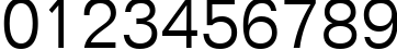 Пример написания цифр шрифтом Folio Light BT Пример написания цифр шрифтом Folio Light BT