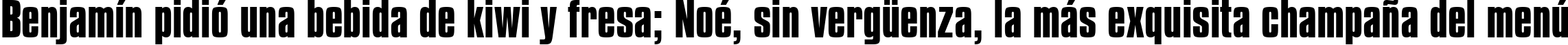 Пример написания шрифтом font100 текста на испанском