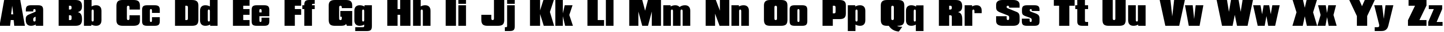 Пример написания английского алфавита шрифтом font102