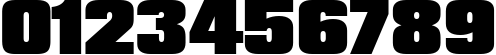 Пример написания цифр шрифтом font102