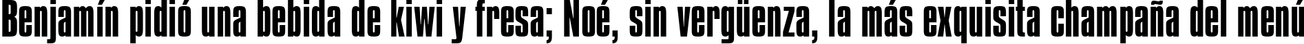 Пример написания шрифтом font104 текста на испанском