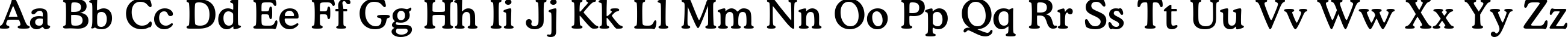 Пример написания английского алфавита шрифтом font116