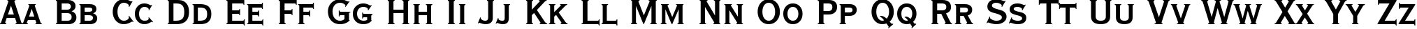 Пример написания английского алфавита шрифтом font118
