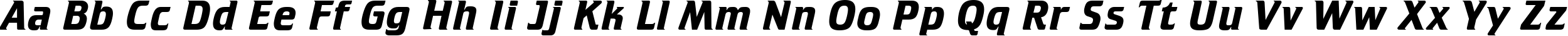 Пример написания английского алфавита шрифтом font126