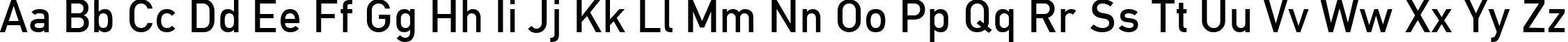 Пример написания английского алфавита шрифтом font134