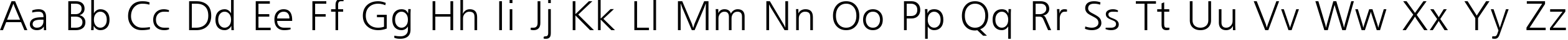 Пример написания английского алфавита шрифтом font162