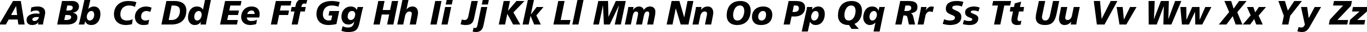 Пример написания английского алфавита шрифтом font18