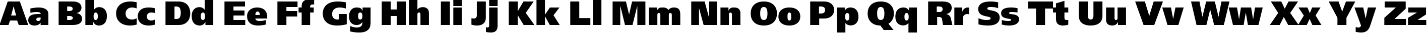 Пример написания английского алфавита шрифтом font181