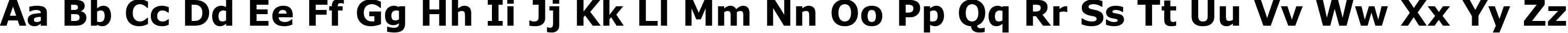 Пример написания английского алфавита шрифтом font227