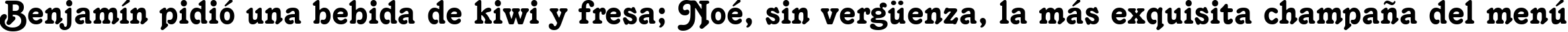 Пример написания шрифтом font240 текста на испанском