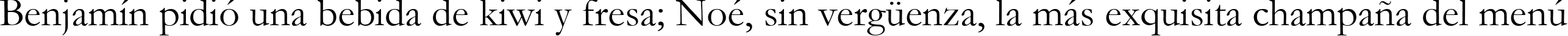 Пример написания шрифтом font252 текста на испанском