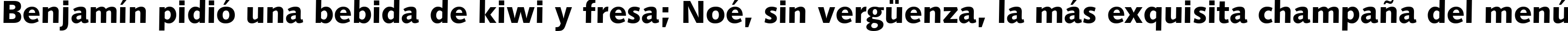 Пример написания шрифтом font309 текста на испанском