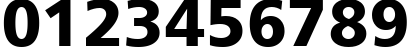 Пример написания цифр шрифтом font315