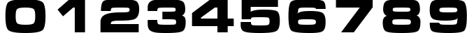 Пример написания цифр шрифтом font348