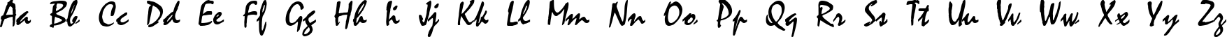 Пример написания английского алфавита шрифтом font351
