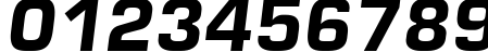 Пример написания цифр шрифтом font400