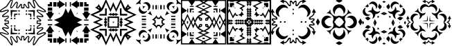 Пример написания цифр шрифтом FontCo Designs 1