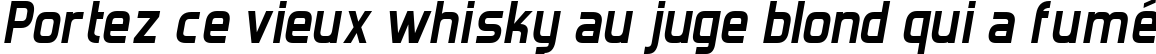 Пример написания шрифтом Forgotten Futurist Bold Italic текста на французском
