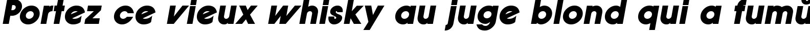 Пример написания шрифтом ForwardAd Extra Bold Oblique текста на французском