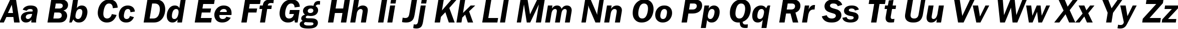 Пример написания английского алфавита шрифтом FranklinGothDemiCTT Italic Пример написания английского алфавита шрифтом FranklinGothDemiCTT Italic