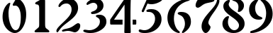 Пример написания цифр шрифтом Freeform 721 Bold BT Пример написания цифр шрифтом Freeform 721 Bold BT