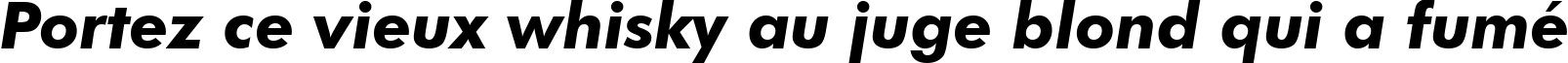 Пример написания шрифтом Futura Bold Italic BT текста на французском