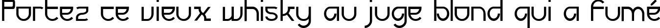 Пример написания шрифтом Futurex текста на французском Пример написания шрифтом Futurex текста на французском