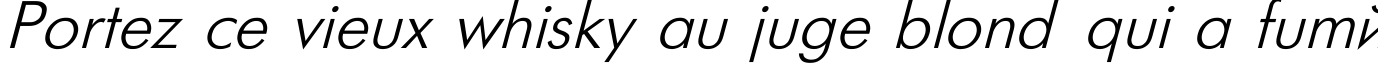 Пример написания шрифтом Futuris Italic текста на французском Пример написания шрифтом Futuris Italic текста на французском