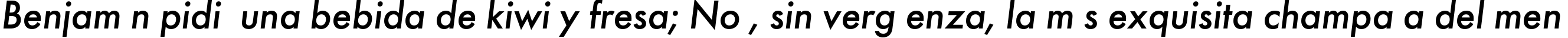 Пример написания шрифтом FuturisC Italic текста на испанском Пример написания шрифтом FuturisC Italic текста на испанском