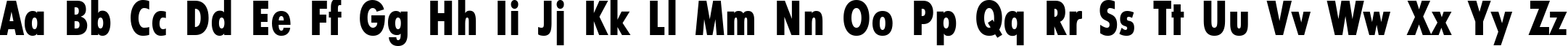 Пример написания английского алфавита шрифтом FuturisXCondC Пример написания английского алфавита шрифтом FuturisXCondC