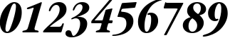 Пример написания цифр шрифтом Garamond ITC Bold Condensed Italic BT