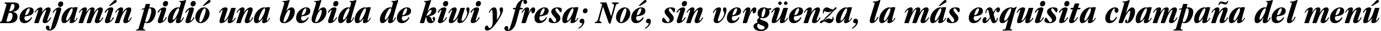 Пример написания шрифтом Garamond ITC Bold Condensed Italic BT текста на испанском