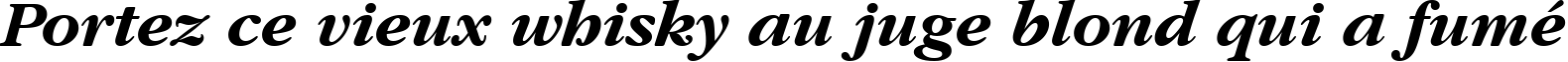 Пример написания шрифтом Garamond ITC Bold Italic BT текста на французском