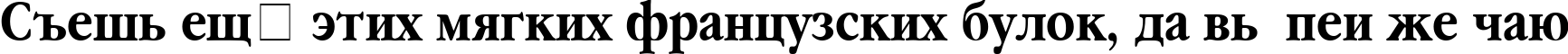 Пример написания шрифтом Garamond Narrow Bold текста на русском