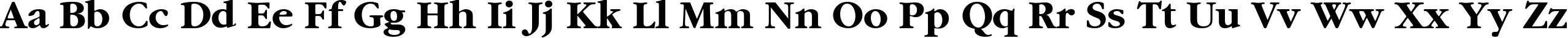 Пример написания английского алфавита шрифтом Garamond2 Cyrillic Bold