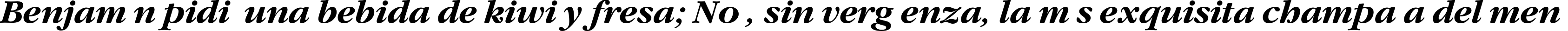 Пример написания шрифтом GaramondC Bold Italic текста на испанском Пример написания шрифтом GaramondC Bold Italic текста на испанском