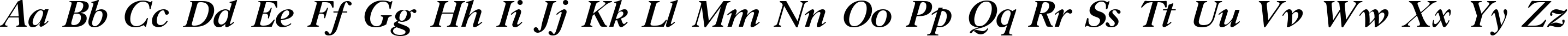 Пример написания английского алфавита шрифтом Gazeta Titul Bold Italic:001.001