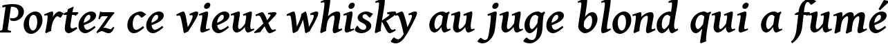 Пример написания шрифтом Gentium Basic Bold Italic текста на французском