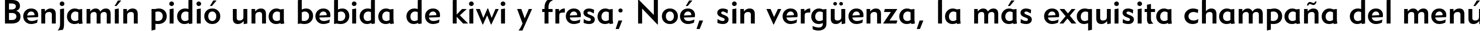 Пример написания шрифтом Geometric 415 Medium BT текста на испанском Пример написания шрифтом Geometric 415 Medium BT текста на испанском
